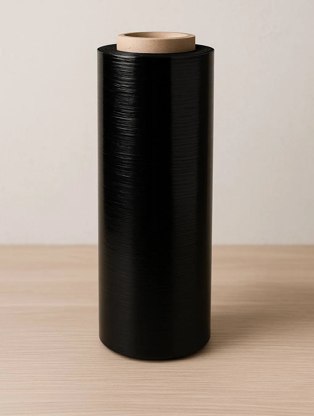 Black Pallet Wrap 23um 1pcs) 2 black pallet wrap standing on the vinyl floor