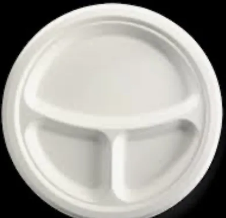 10” 3 Compartment Plates (500pcs)