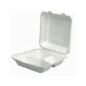 Plastic Clamshell Dinner 3 Compartment 50pcs
