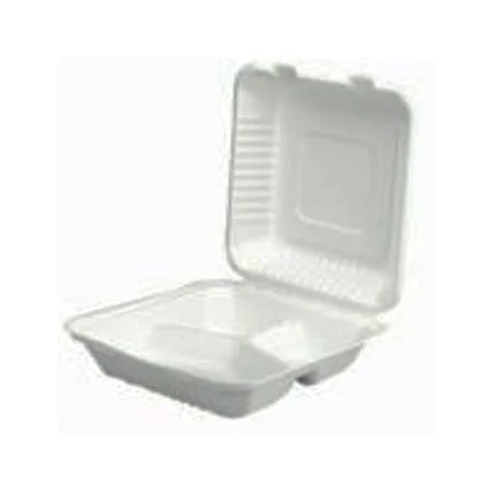 Plastic Clamshell Dinner 3 Compartment 150pcs