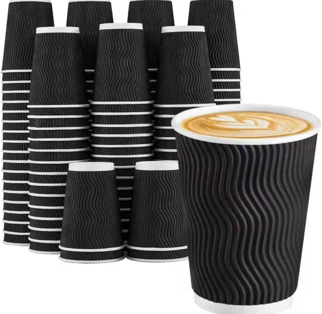 8oz Ripple Coffee Cups x500