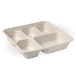 5 Compartment Sugarcane Plate (200PCS)