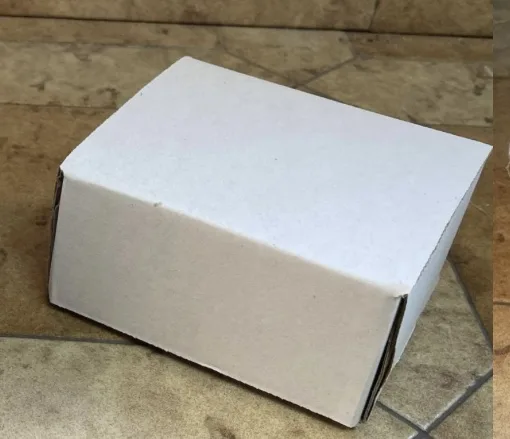 100 x White Cardboard Boxes Die-Cut 140mm x 115mm x 70mm 2 100 x White Cardboard Boxes Die-Cut 140mm x 115mm x 70mm - Image 2