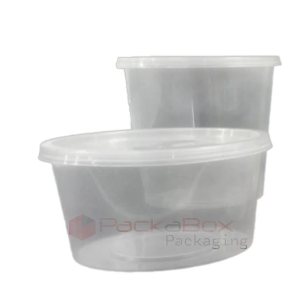 takeaway containers round for food storage
