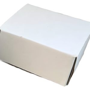 Packabox 100 x White Cardboard Boxes Die-Cut 140mm x 115mm x 70mm, eco-friendly, self-locking for eCommerce and gift packaging