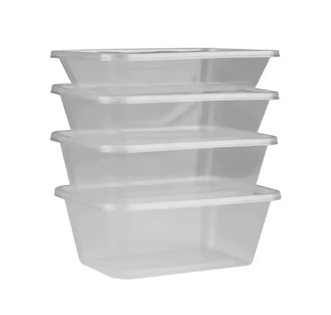 650ml Rectangular Plastic Containers (300pcs)