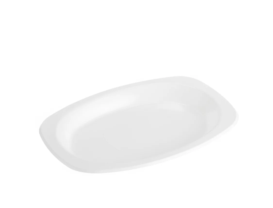 Plastic Oval Plate 9 x 11