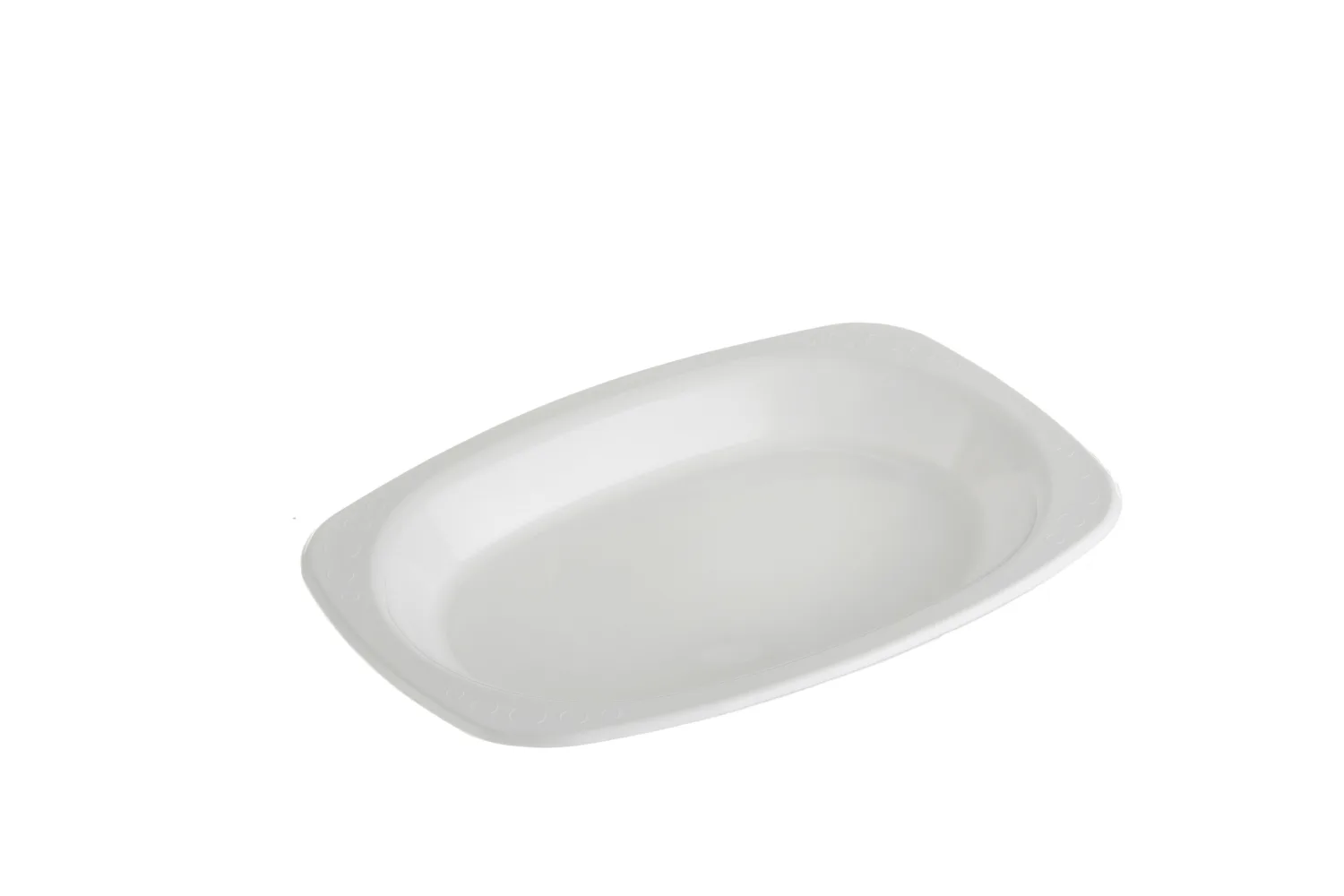 Oval Plate Plastic 7 x 9 (25pcs)